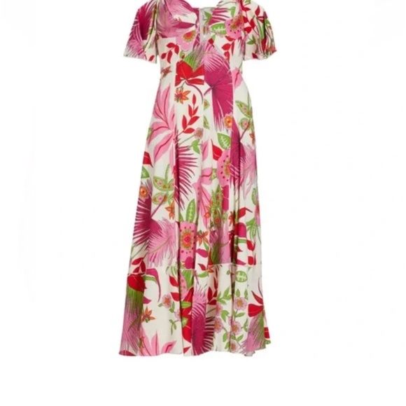 Cult Gaia Dina Linen Blend Midi Dress - Picture 5 of 7